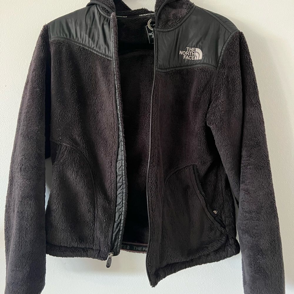 North Face fuzzy jacket